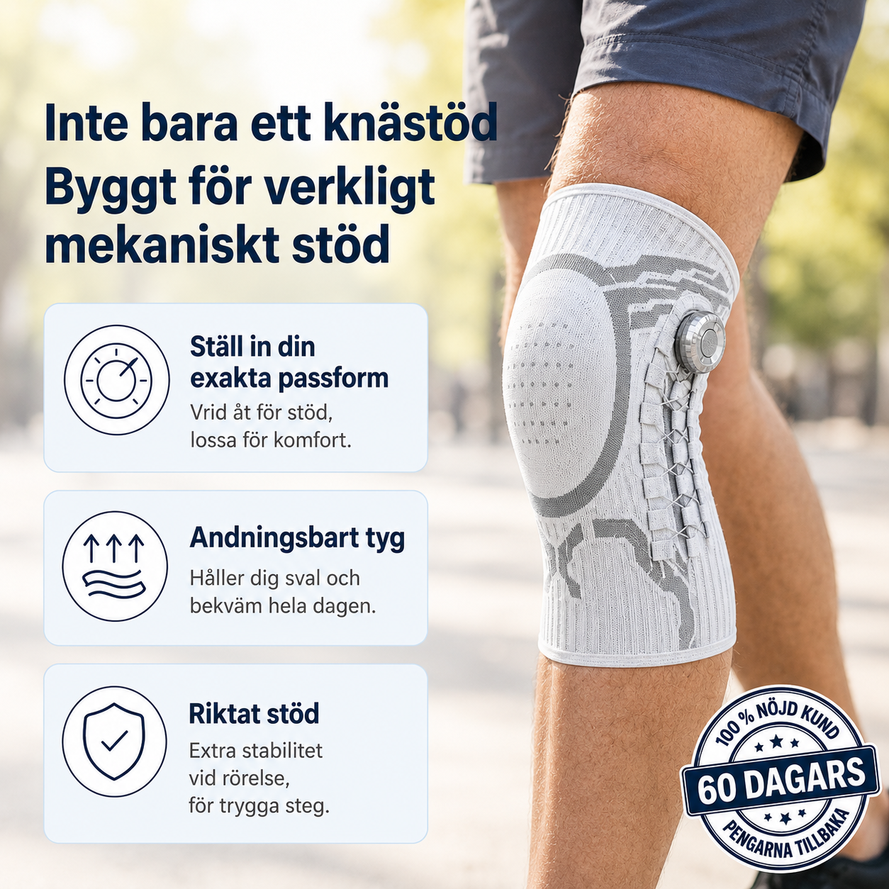 Kynflex Knästöd – Fri rörelse och stabilitet