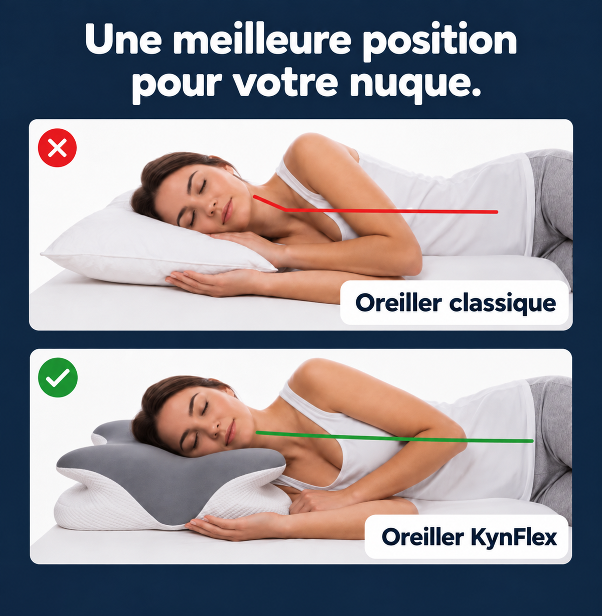 CerviCore — Votre nuque mérite une bonne nuit.